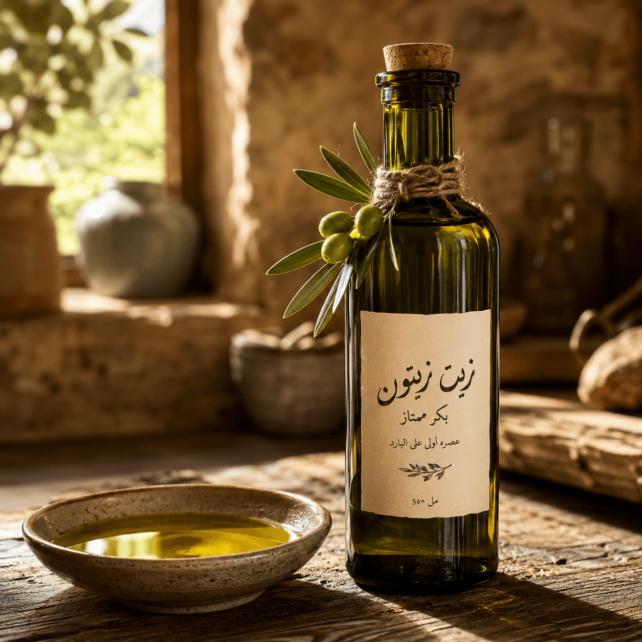 زيت زيتون بكر ممتاز