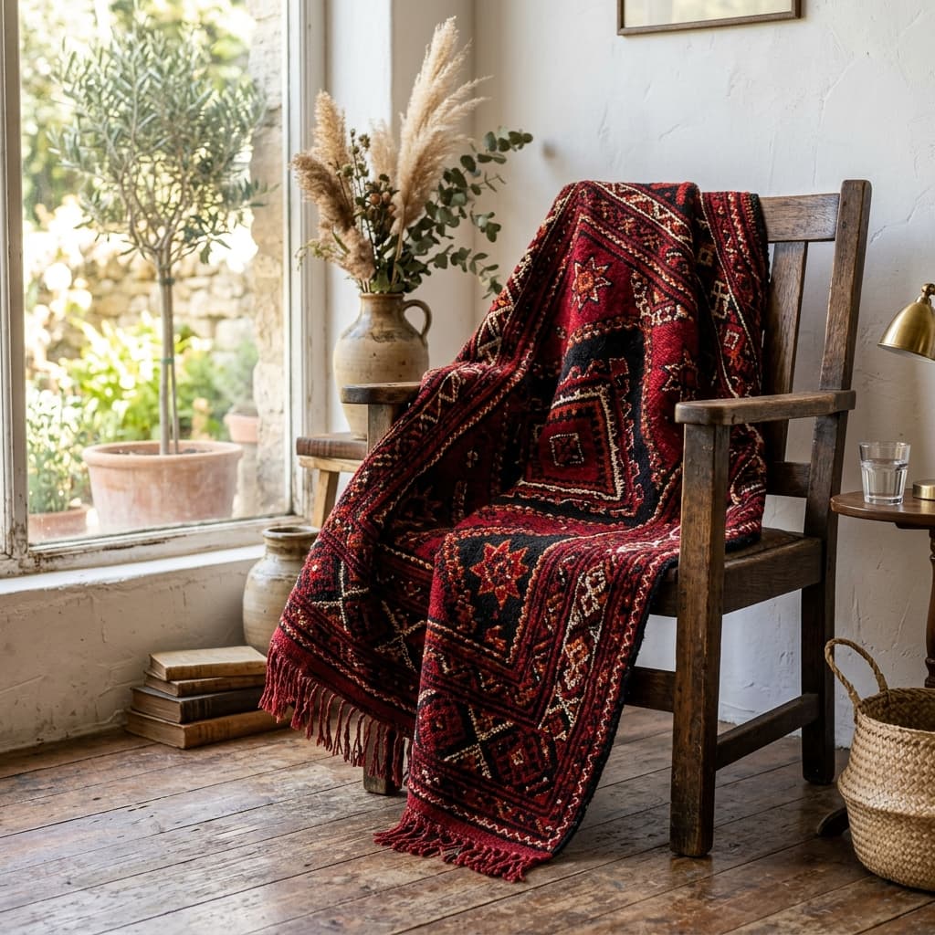 سجادة صوف يدوية